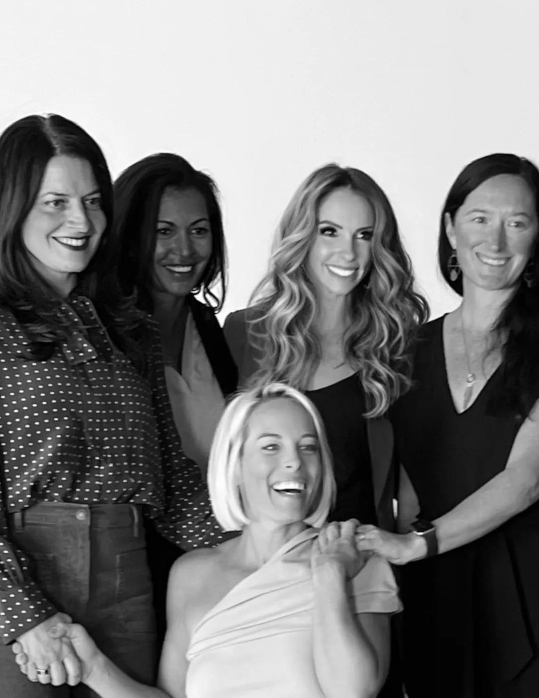 Carrie Hill with a group of women leaders