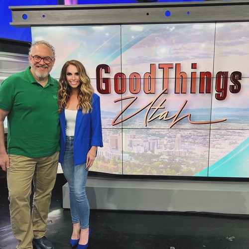 Carrie Hill with guest at Good Things Utah